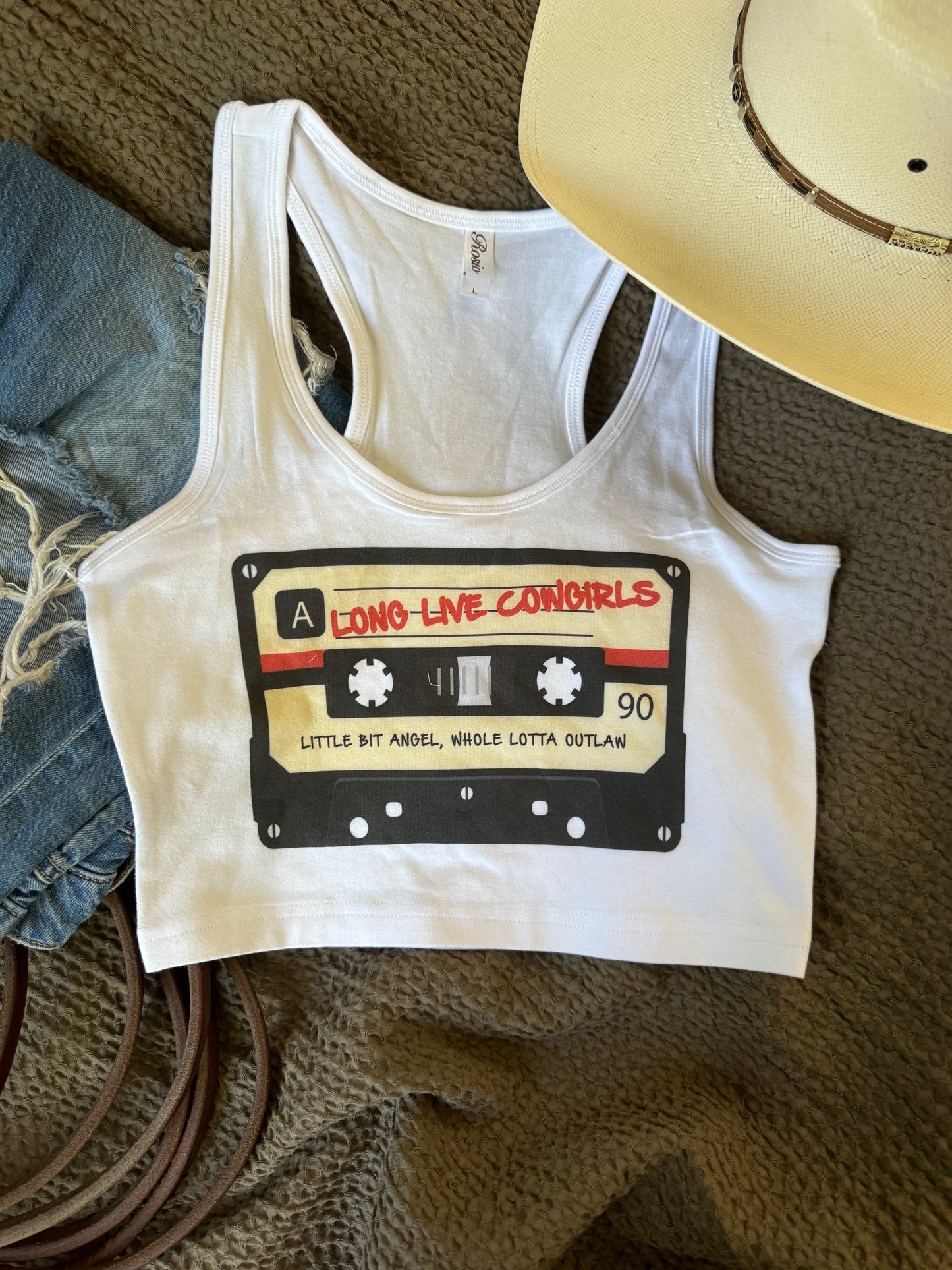 Long Live Cowgirls cropped tank