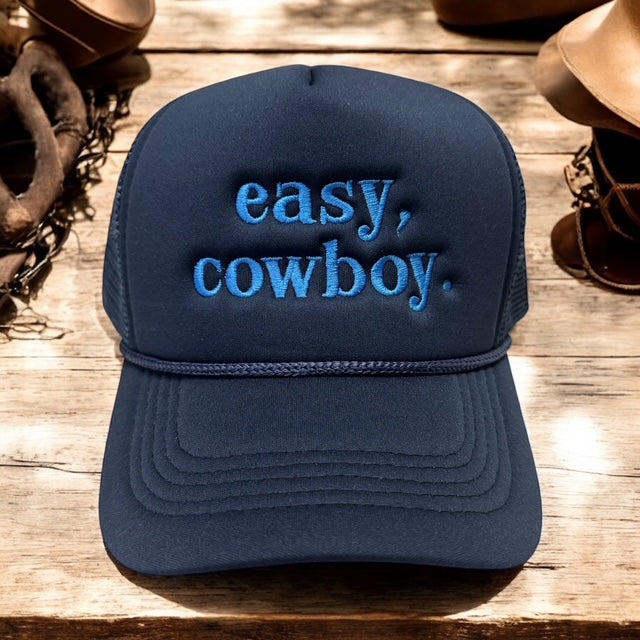 Easy Cowboy Navy Trucker Hat