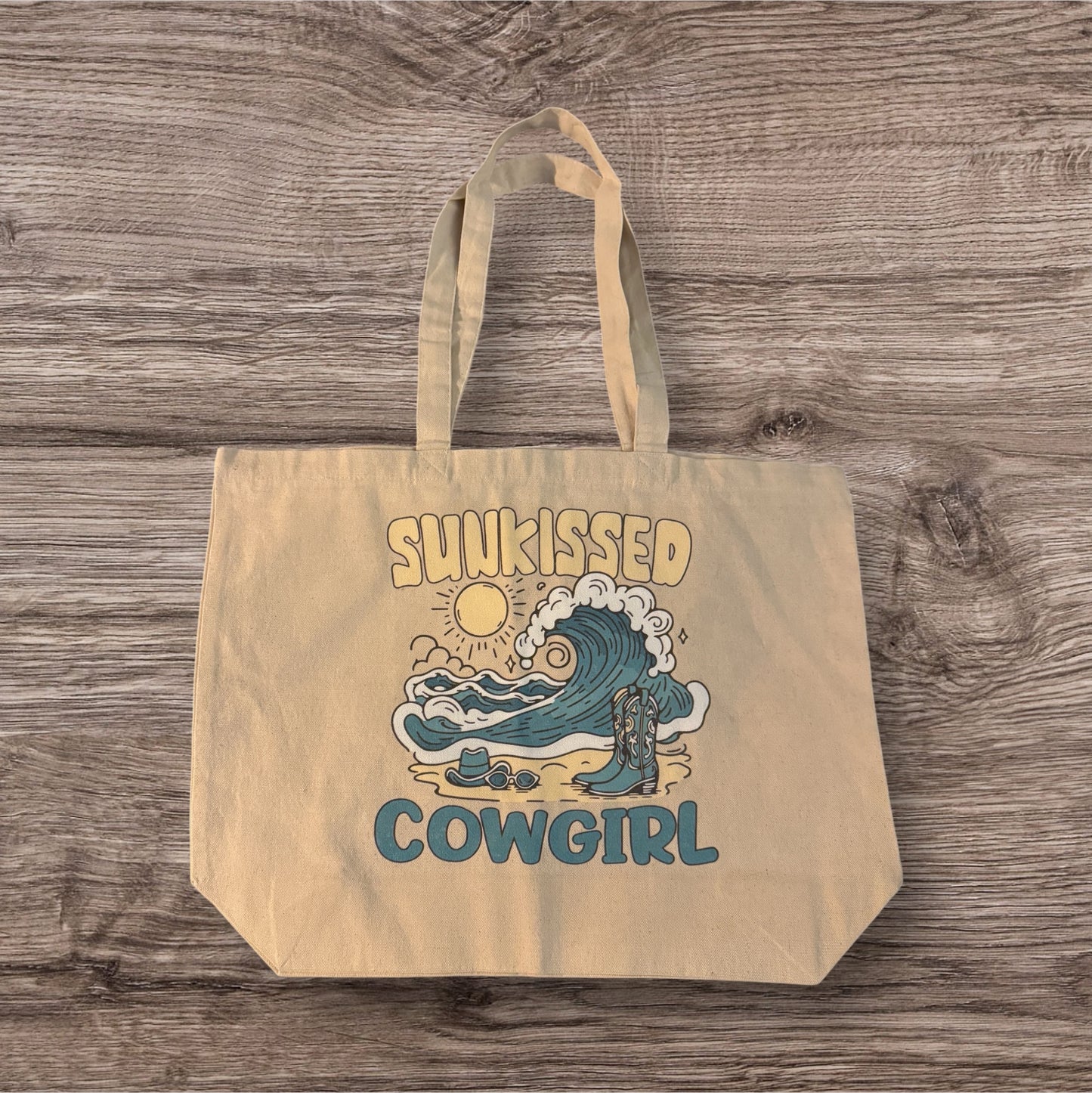Sunkissed Cowgirl Canvas Tote Bag