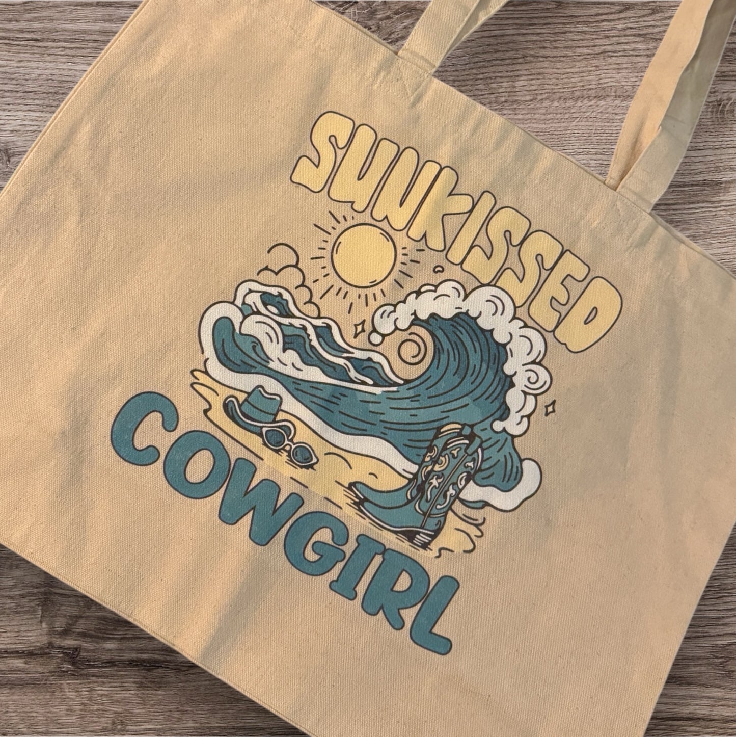 Sunkissed Cowgirl Canvas Tote Bag