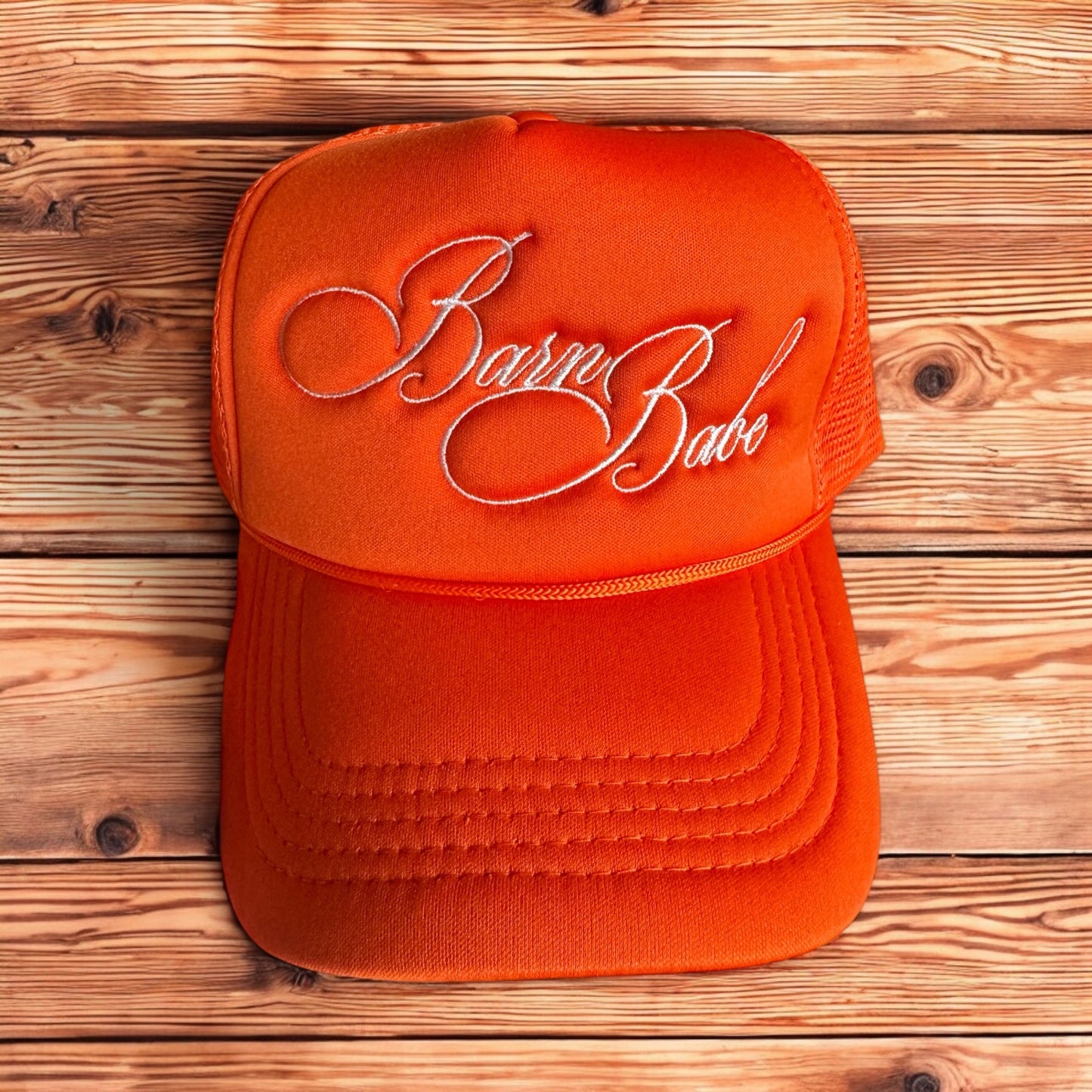 Barn Babe Orange Trucker Hat