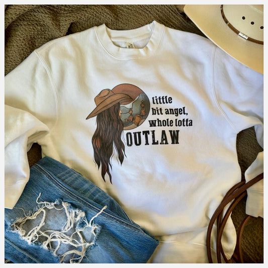 Outlaw Cowgirl Crewneck Sweatshirt