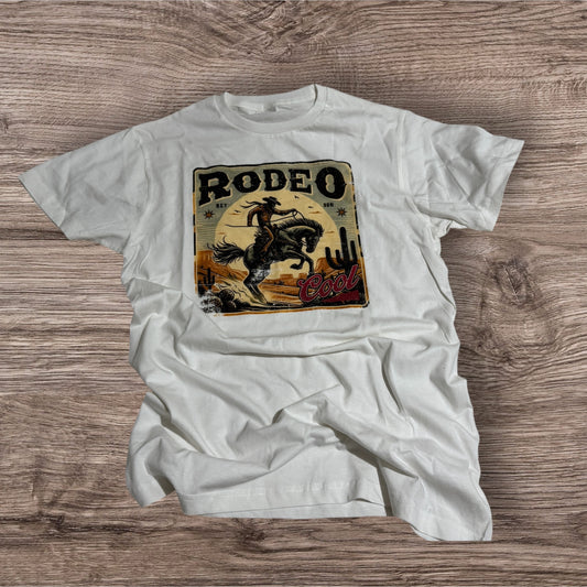 Rodeo White Crewneck Tshirt
