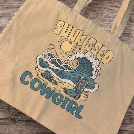 Sunkissed Cowgirl Canvas Tote Bag