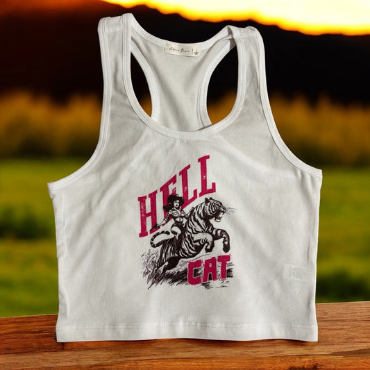 Hell Cat Crop Tank